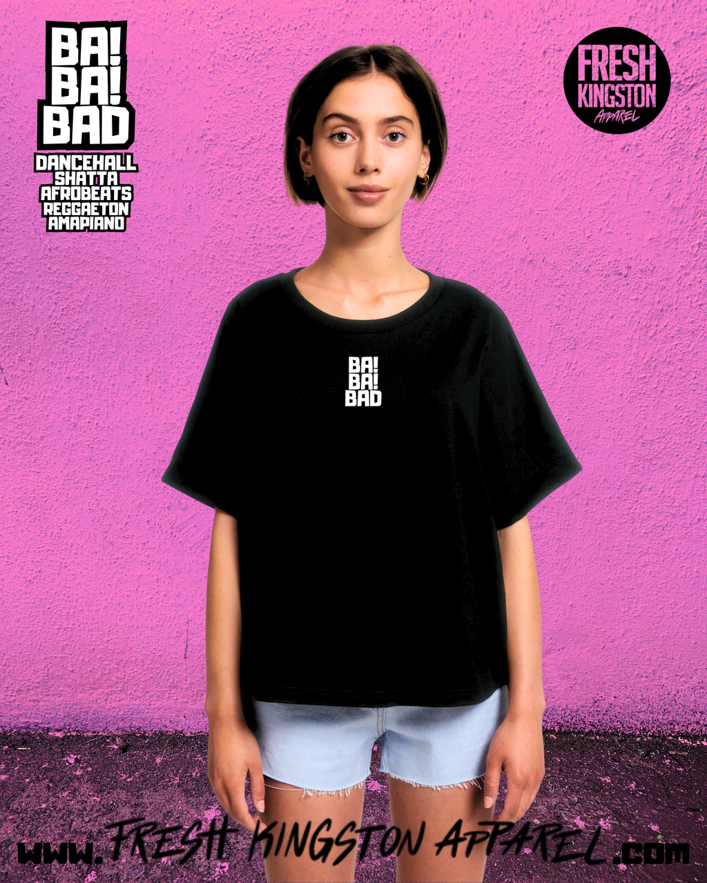 Girlie-Shirt "Ba! Ba! Bad"
